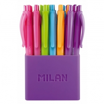 Set de Bolígrafos Milan P1 Touch Multicolor 1 mm (12 Unidades)