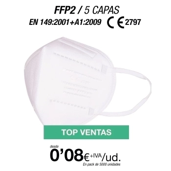 Mascarillas Autofiltrantes FFP2 5 Capas con certificación europea Mascarillas Autofiltrantes FFP2 5 Capas con certificación europea