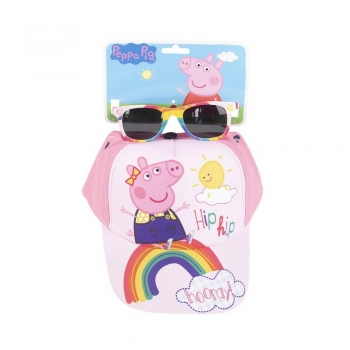 Set Peppa Pig Gafas de Sol Rosa Gorra (2 pcs)