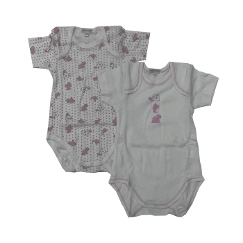 Pack de 2 Bodis D607 Blanco/Rosa Pack de 2 Bodis D607 Blanco/Rosa