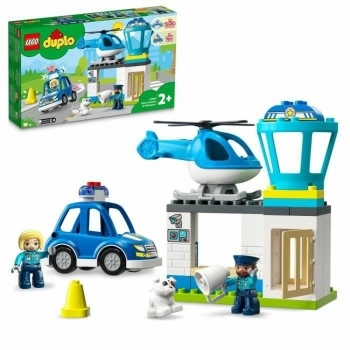 Playset Lego 10959 DUPLO Police Station & Police Helicopter (40 Piezas)