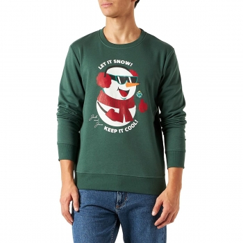 Sudadera sin Capucha Hombre JORTOON Jack & Jones 23149 Verde Sudadera sin Capucha Hombre JORTOON Jack & Jones 23149 Verde