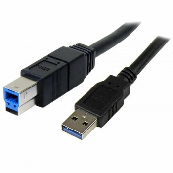Cable USB A a USB B Startech USB3SAB3MBK          Negro