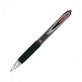 Bolígrafo de tinta líquida Uni-Ball Rollerball Signo UM-207 Rojo 12 Unidades
