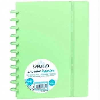 Cuaderno Carchivo Ingeniox A4 100 Hojas Verde Claro