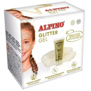 Maquillaje para Niños Alpino Transparente Purpurina Gel 6 Piezas