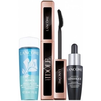 Set Idôle Lash 01 Glossy Black 8ml + Bi-facil 30ml + Advanced Génifique 10ml
