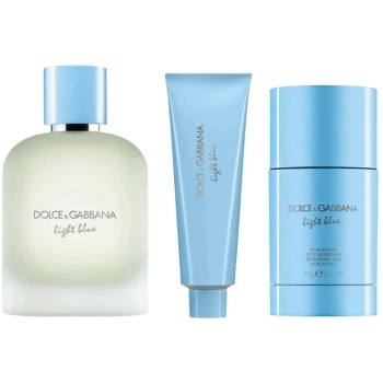 Set Light Blue pour Homme 100ml + Shower Gel 50ml + Stick Deodorant 75g