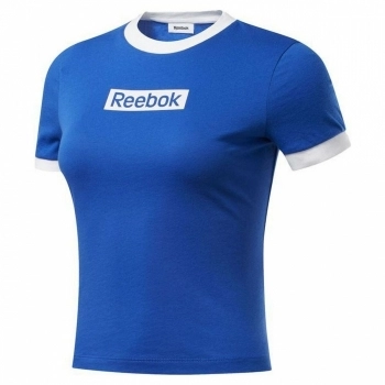 Camiseta Reebok Essentials Linear Logo Azul