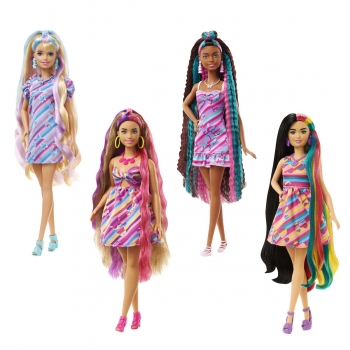 Muñeca Barbie Totally Hair 9 Piezas