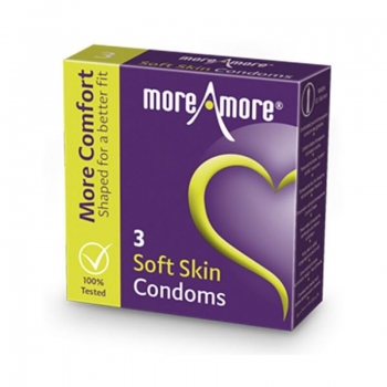 Preservativos Soft Skin (3 pcs) MoreAmore 41194