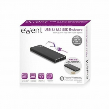Caja Externa Ewent EW7023 SSD M2 USB 3.1 Aluminio