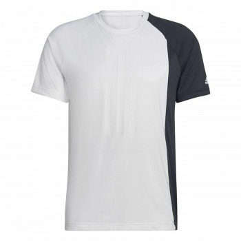 Camiseta de Manga Corta Hombre Adidas  ColourBlock Blanco