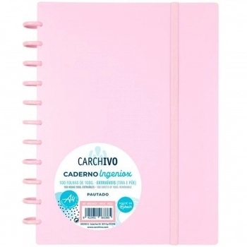 Cuaderno Carchivo Ingeniox Rosa A4 100 Hojas