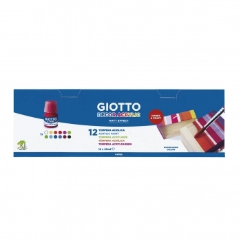 Témperas Giotto Decor Multicolor (25 ml) (12 Unidades)