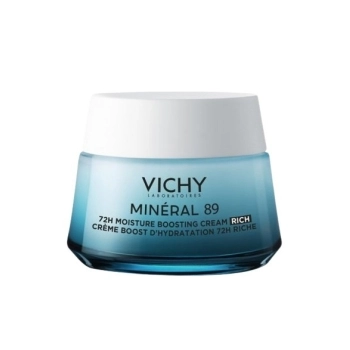 Vichy mineral 89 crema boost de hidratación rica 50 ml