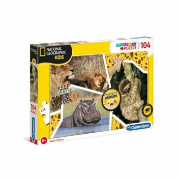 Puzzle Clementoni National Geographic Kids: Keep Earth Wild (104 Piezas)