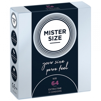 Preservativos Mister Size Extrafinos (64 mm)