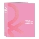 Carpeta de anillas Benetton Flamingo Pink Rosa A4 (40 mm)