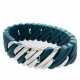 Pulsera TheRubz 100160 Azul Silicona Acero Inoxidable Plateado Acero/Silicona (2