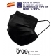 Mascarillas quirúrgica tipo IIR de 3 Capas Negra(certificación sanitaria) 5000ud Mascarillas quirúrgica tipo IIR de 3 Capas Negra(certificación sanitaria) 5000ud
