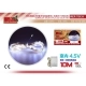 GUIRNALDA 100LED C/PILA LUZ  10M COLOR BLANCO