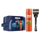 Gilette Proglide Maquinilla + 2 Recambios + Shave Gel 200ml + Neceser