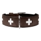 Collar para Perro Hunter Swiss Negro, marrón (47-54 cm)